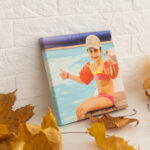 dry autumn leaves and photo picture.